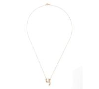 Charlotte Chesnais 18K yellow gold Y diamond necklace One Size