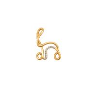 Charlotte Chesnais Alphajoaillerie 18kt Gold Necklace - Letter H - One Size