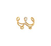 Charlotte Chesnais Alphajoaillerie 18kt Gold Necklace - Letter W - One Size