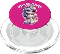 Charlotte Cute Unicorn Design for Girls Name Charlotte PopSockets PopGrip for MagSafe