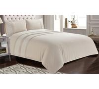 Charlotte Embroidered Floral Duvet Set: Single
