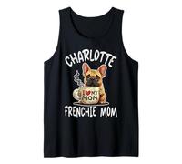 Charlotte Frenchie Mom Shirt French Bulldog Dog Coffee Lover Tank Top