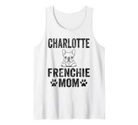 Charlotte Frenchie Mom Shirt French Bulldog Dog Coffee Lover Tank Top