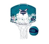Wilson Mini NBA-Team Basketball Hoop, CHARLOTTE HORNETS, Plastic
