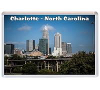 Charlotte - North Carolina - Jumbo Fridge Magnet