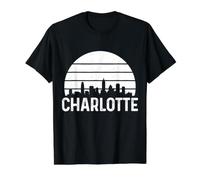 Charlotte North Carolina Vintage Pride Value Graphic T-Shirt, Men, Black, XL