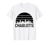 Charlotte North Carolina Vintage Pride Value Graphic T-Shirt, Men, White, S