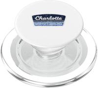 Charlotte North Carolina Vintage Retro City State Pride PopSockets PopGrip for MagSafe