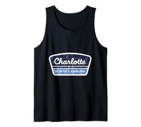 Charlotte North Carolina Vintage Retro City State Pride Tank Top