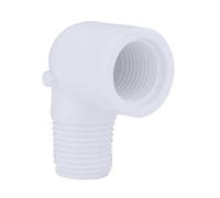Charlotte Pipe 1/2" 90 Degree Street Elbow Pipe Fitting - (Male Pipe Thread x Female Pipe Thread) Schedule 40 PVC Durable, Easy to Install, and High Tensile for Home or Industrial Use (Single Unit)
