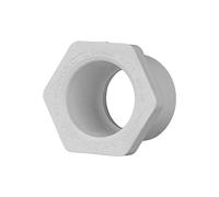 Charlotte Pipe 3/4" X 1/2" Reducer Bushing Pipe Fitting - (Spigot x Socket) Schedule 40 PVC Pressure Durable, Easy to Install, High Tensile and Sound Deadening for Home or Industrial Use (Single Unit)