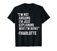 Charlotte Quote Funny Birthday Custom Name Idea Engineer T-Shirt