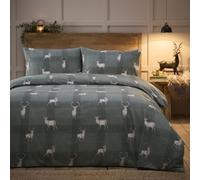 Charlotte Thomas Duvet Cover Set Christmas Bedding Checked Stag