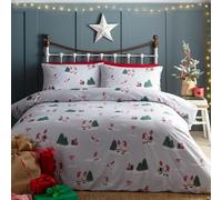 Charlotte Thomas Gonkville Christmas Duvet Cover Set Xmas Gonk Bedding Set King, Grey