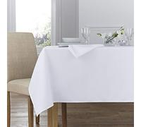 Charlotte Thomas Plain Polyester Tablecloth 89cm x 89cm White