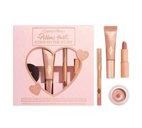 Charlotte Tilbury Limited Edition Pillow Talk Icons On The Go 4 Piece Makeup Kit - Mini Highlight, Mini Lip Liner, Lipstick, Full Size Eye Shadow