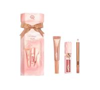 Charlotte Tilbury Pillow Talk Iconic Lip & Cheek Kit, Mini Set with Lip Cheat Liner, Light Wand, Plumpgasm Lipstick, Pink Nude, 3-Piece