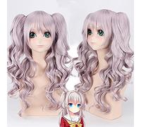 Charlotte Tomori Nao 70Cm Long Curly Wavy Cosplay Wig For Women Female High Quality Heat Resistant Synthetic Hair Purple Anime Pl-391