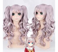 Charlotte Tomori Nao 70cm Long Curly Wavy Cosplay Wig for Women Female High Quality Heat Resistant Synthetic Hair Purple Anime