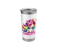 Charlotte Unicorn Name Personalized Design Stainless Steel Insulated Tumbler