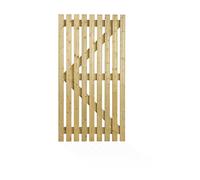 Charlton Orchard Flat Treated Slatted Gate Green 1.75m High x 0.915m Wide