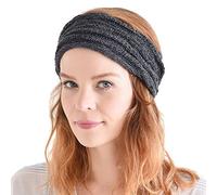 CHARM 100% Cotton Headband Mens - Womens Lightweight Mesh Fabric Hairband Hair Band Accessory Unisex Grey