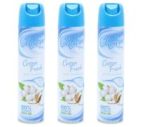Charm Air Freshener Spray Cotton Fresh Scent 240ml, Long Lasting Odor Eliminator for Home, Office, Bathroom & Car, Fresh Linen Cotton Fragrance Room Spray Pack of 3