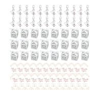 Charm Angelic Pendant Keychains Multipurpose Gifts Set With 24 Pieces Candy Boxes And Thanks Cards For Evening Event Birthday Party Supplies