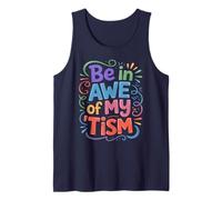 Charm BE in AWE with My TISM Frog Prince Autism Dad Teach Tank Top
