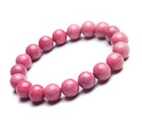 charm bracelet 11mm Genuine Natural Red Rhodonite Rhodochrosite Gemstone Crystal Round Bead Bracelet AAAA