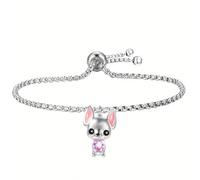 Charm Bracelet Adjustable Beaded Charm Bracelet For Girls Elastic Stretch Handmade Jewelry With Cute Animal Pendants