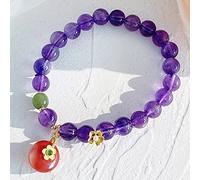 Charm bracelet Feng Shui Bracelet Amethyst Hetian Jade Yanyuan Agate Bracelet Good Luck for Women Wealth Braceletlets Ward Off Evil Talisman for Prosperity Money 2022 Luxury Jewelry
