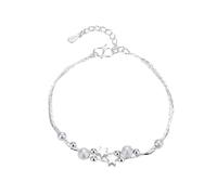 Charm Bracelet for Women Double Layer Star Adjustable Anniversary Jewellery Birthday for Women Wife Her Bracelet for Mobile Phone, one size, Copper, No Gemstone