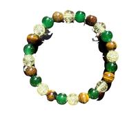 Charm BraceletUnleash Your Inner : Leo Constellation Bracelet (8mm) - - Alignment, Lazuli, (Leo Birthstone), Peridot, Tiger's Eye, Zoisite, Rhodochrosite