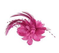 Charm Brooches Fabric Flower Pins Hair Accessories Hairband For Girls Festival Decoration For Birthday Wedding Party(Rose)