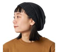 CHARM Cable Knit Beanie for Women & Men, 100% Organic Cotton Soft Beanie, All-Season Lightweight Ribbed Toque Hat for Winter and Summer Black