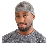 CHARM Casualbox | Silk Skull Cap Handmade in Japan Stretchy Kufi Hat Mens Womens Grey(Size: One Size)