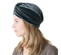 CHARM Casualbox | Velvet Twist Turban Hat Headwrap Arabian Indian Festival Boho Fashion Chemo Grey