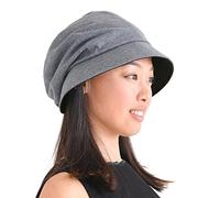 CHARM Casualbox | Womens Sun Hat Organic Cotton Japanese Design Soft UV Protection Dark Grey(Size: One Size)