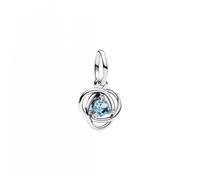 Pandora Charms Aquamarine Blue Eternity Circle Pendant Charm 793125C03