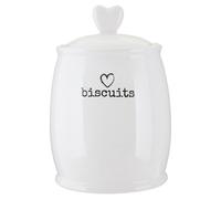 Premier Biscuit Canister Chic Design - White Dolomite, Functional & Durable