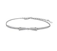 Charm Fashion Knot Tennis Bracelet For With Cubic Zirconia Plated Adjustable Elegant Bracelet For Women Watch Made Of Wood, one size, Zinc alloy, No Gemstone