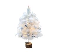 Charm Feather Christmas Trees With Lights Create Festive Atmospheres In Minutes Great For Tabletop Or Shelf Decors Small Size