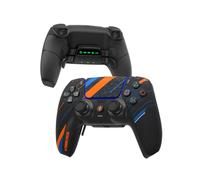 CHARM FOCUS Modified PS5 Controller with 4 Remappable Back Paddles, TMR Magnetic Anti-Drift Joysticks, 2100mAh Battery for 11H Wireless Play, Ergonomic Soft Rubber Grips for PS5 & PC Gaming, White