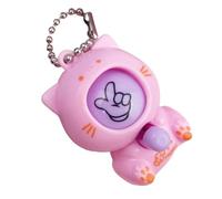 Charm for Animals: Keychain Stone, Paper and Scissors Cartoon Interactive Đe Animals with Intelligent Sensor | ABS Novelty lavero Pendant for Keys D´e Car Mochil