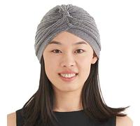CHARM Glitter Fashion Turban Hat - Twist Boho Headwrap Arabian Festival Chemo Hat Silver