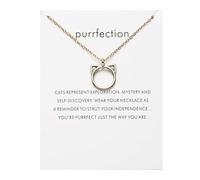 Charm Gold Color Sun Wings Women Necklace Pendant Metal Chain Feather Cat Circle Choker Jewelry Gift Wish Card Women Girls Clever