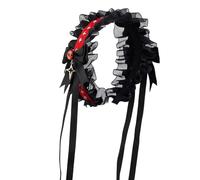 Charm Headband Feature Delicate Lace and Romance Bowknot Design Lightweight Hair Ornament Frilly Hairband