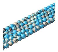 Charm Jewelry Natural Multicolor The Emperor Stone Loose Beads 4/6/8/10mm Bracelet Necklace (Color : A, Size 10mm 38beads)