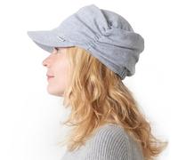 CHARM Men Women Baseball Cap Army Hat - Soft Foldable Cotton Cap Sun Unisex Visor Hat Military Cap Work Running Light Grey